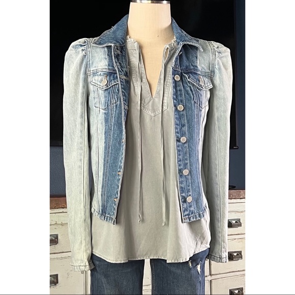 Anthropologie Cloth & Stone Flutter Sleeve Tank Top M - Picture 7 of 13